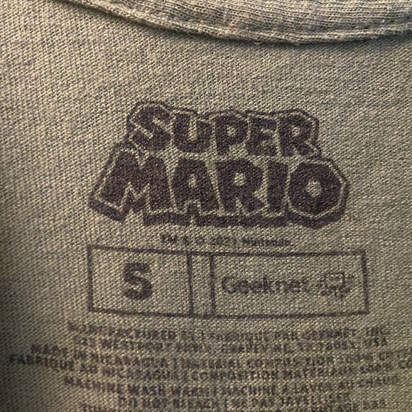 Super Mario Bros. Bowser Camo T-Shirt S - Picture 3 of 4